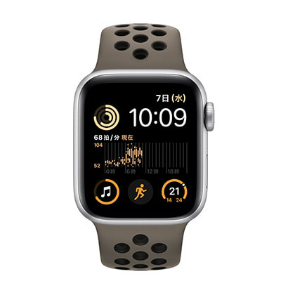 第2世代】Apple Watch SE 40mm GPSモデル MNL93J/A+MPGT3FE/A A2722【シルバーアルミニウムケース/オリーブグレー  ブラックNikeスポーツバンド】|中古ウェアラブル端末格安販売の【イオシス】