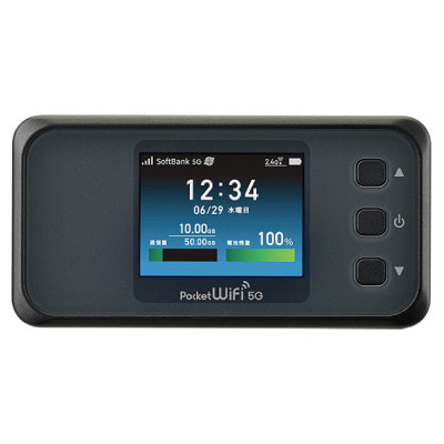イオシス｜Pocket WiFi 5G A201NE クリスタルブラック【SoftBank版SIMフリー】