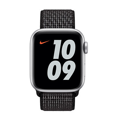 Apple Watch Nike SE 40mm GPS+Cellularモデル MG0X3J/A+MX7Y2FE/A  A2355【シルバーアルミニウムケース/ブラックNikeスポーツループ】|中古ウェアラブル端末格安販売の【イオシス】