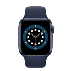 Apple Watch Series6 40mm GPS+Cellularモデル M06Q3J/A A2375【ブルーアルミニウムケース/ディープネイビースポーツバンド】