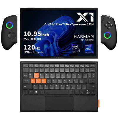 Windowsノート本体 ONEXPLAYER X1 (Ultra 7 / 32GB / 1TB) OneNetbook ONEXPLAYER X1 ONEX1-J7-2【Core Ultra7(1.4GHz)/32GB/2TB