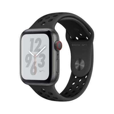 Apple Watch Nike+ Series4 44mm GPS+Cellularモデル MTXK2J/A  A2008【シルバーアルミニウムケース/ピュアプラチナム ブラックNikeスポーツバンド】|中古ウェアラブル端末格安販売の【イオシス】