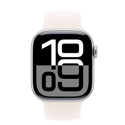 Apple Watch Series 10 GPS 42mm Silver Aluminium Sport Band S/M MWWA3