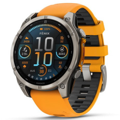 イオシス|Garmin fenix 8 Sapphire AMOLED 47mm Ti/Orange 010-02904-17