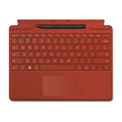 イオシス｜Surface Pro Signature キーボード スリムペン2付き ポピーレッド 8X6-00039