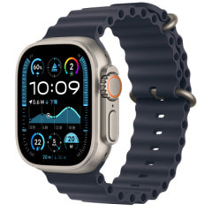 Apple Watch Ultra2 49mm GPS+Cellularモデル MX4D3J/A A2986【ナチュラルチタニウムケース/ネイビーオーシャンバンド】