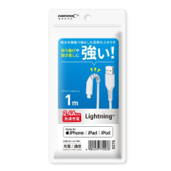 L字型Lightningケーブル USB-A 1m HD-LACL1WH