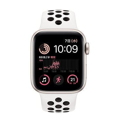 Apple Watch SE（第2世代：GPSモデル）40mmスターライト Apple Apple Watch SE 第2世代 GPSモデル 40mm MR9U3J/A [スター