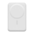 Magsafe対応 マグネット式ワイヤレス充電モバイルバッテリー 10,000mAh ホワイト L-MBMG10-WH