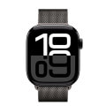 Apple Watch Series10 42mm GPSモデル MWWX3J/A+MXMP3FE/A A2997【ジェットブラックアルミニウムケース/スレートミラネーゼループ】