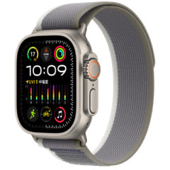Apple Watch Ultra2 49mm GPS+Cellularモデル MRF33J/A A2986【ナチュラルチタニウムケース/グリーン グレイトレイルループ】