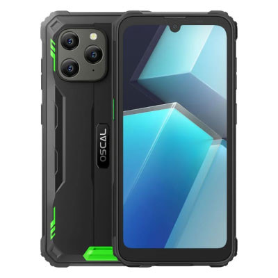 OSCAL s70 proスマートフォン ブラック/グリーン Blackview OSCAL S70 Pro Green【海外版SIMフリー】【ACアダプタ欠品