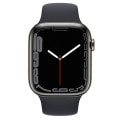 Apple Watch Series7 45mm GPS+Cellularモデル MKMR3J/A+MKUQ3FE/A A2478【グラファイトステンレススチールケース/ミッドナイトスポーツバンド】