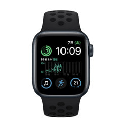 【第2世代】Apple Watch SE 40mm GPS+Cellularモデル MNQ83J/A+MPGN3FE/A A2725【ミッドナイトアルミニウムケース/ブラック ブラックNikeスポーツバンド】