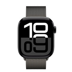 Apple Watch Series10 42mm GPSモデル MWWX3J/A+MTJM3FE/A A2997【ジェットブラックアルミニウムケース/グラファイトミラネーゼループ】