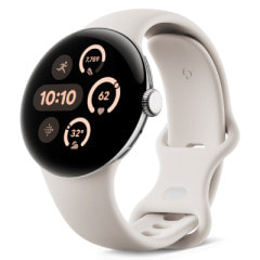 Google Pixel Watch3 41mm LTEモデル Polished Silverアルミケース/Porcelainアクティブバンド GA05282-US