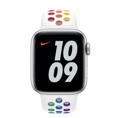 Apple Watch Nike SE 40mm GPSモデル MYYL2J/A+MYD52FE/A A2351【シルバーアルミニウムケース/プライドエディションNikeスポーツバンド】