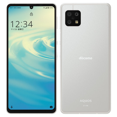 ネットワーク利用制限－】AQUOS sense6 SH-54B シルバー【docomo版 SIM
