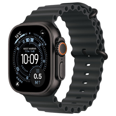 イオシス｜Apple Watch Ultra3 49mm GPS+Cellularモデル MF0J4J/A A3281【ブラックチタニウムケース/ブラックオーシャンバンド】