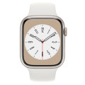 Apple Watch Series8 45mm GPSモデル MNP93J/A+MP7F3FE/A A2771【スターライトアルミニウムケース/ホワイトスポーツバンド】