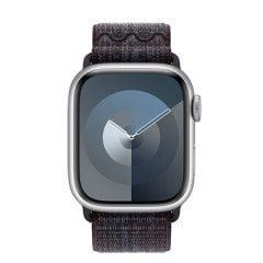 Apple Watch Series9 41mm GPSモデル MR9M3J/A+MUJV3FE/A A2978【シルバーアルミニウムケース/ブラックブルーNikeスポーツループ】