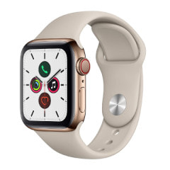 Apple Watch Series5 40mm GPS+Cellularモデル MWX62J/A A2156【ゴールドステンレススチールケース/ストーンスポーツバンド】