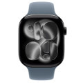 Apple Watch Series11 46mm GPSモデル MEW84J/A+MFGY4FE/A A3333【ジェットブラックアルミニウムケース/アンカーブルースポーツバンド(M/L)】