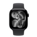 Apple Watch Series11 42mm GPSモデル MEW04J/A+MY7X3FE/A A3331【ジェットブラックアルミニウムケース/ブラックソロループ(サイズ8)】