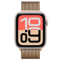 Apple Watch SE3 44mm GPSモデル MEP04J/A+MGJ44FE/A A3325【スターライトアルミニウムケース/ゴールドミラネーゼループ(S/M)】