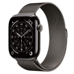 【ネットワーク利用制限▲】SoftBank Apple Watch Series11 46mm GPS+Cellularモデル MFD44J/A A3337【スレートチタニウムケース/スレートミラネーゼループ（M/L）】