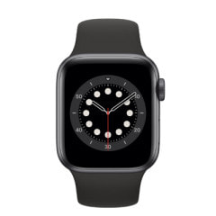 Apple Watch Series6 40mm GPS+Cellularモデル M06P3J/A A2375【スペースグレイアルミニウムケース/ブラックスポーツバンド】