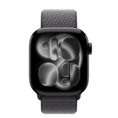 Apple Watch Series11 42mm GPSモデル MEW04J/A+MFFG4FE/A A3331【ジェットブラックアルミニウムケース/ダークグレイスポーツループ】