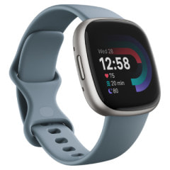 Fitbit Versa4 ウォーターブルー/プラチナアルミニウム FB523SRAG-FRCJK 