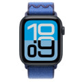 Apple Watch SE3 44mm GPSモデル MEP34J/A+MGD64FE/A A3325【ミッドナイトアルミニウムケース/ブルーリボンNikeスポーツループ】