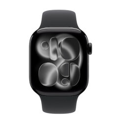 Apple Watch Series11 42mm GPSモデル MEQU4J/A A3331【ジェットブラックアルミニウムケース/ブラックスポーツバンド(M/L)】