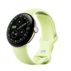 Google Pixel Watch4 41mm Wi-Fiモデル Champagne Goldアルミケース/Lemongrassアクティブバンド GA06002-US