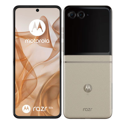 motorola razr 50s MOSAJ2 サンドクリーム【SoftBank版SIMフリー