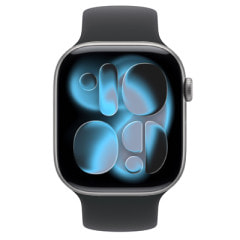 Apple Watch Series11 46mm GPSモデル MEW94J/A+MYAF3FE/A A3333【スペースグレイアルミニウムケース/ブラックソロループ(サイズ8)】