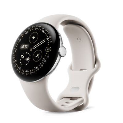 Google Pixel Watch4 41mm LTEモデル Polished Silverアルミケース 