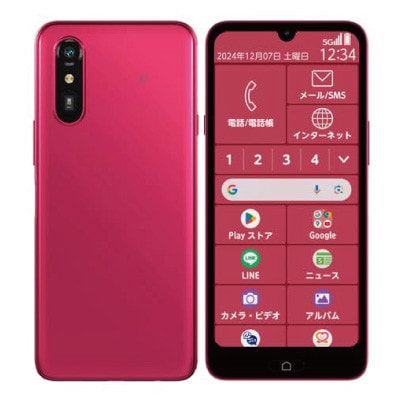 らくらくスマートフォン Lite 64GB au版SIMフリー FCG03 らくらくスマートフォン Lite FCG03 マゼンダ【UQmobile版SIMフリー