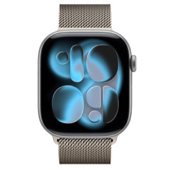 Apple Watch Series11 46mm GPSモデル MEW94J/A+MGJ24FE/A A3333【スペースグレイアルミニウムケース/ナチュラルミラネーゼループ(S/M)】