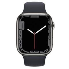 Apple Watch Series7 45mm GPS+Cellularモデル MKL33J/A A2478【グラファイトステンレススチールケース/ミッドナイトスポーツバンド】