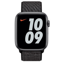 Apple Watch Nike Series6 44mm GPSモデルM02M3J/A+MX812FE/A A2292【スペースグレイアルミニウムケース/ブラックNikeスポーツループ】