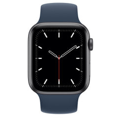 Apple Watch SE 44mm GPS+Cellularモデル MYFE2J/A A2356【スペースグレイアルミニウムケース/アビスブルーソロループ(サイズ6)】