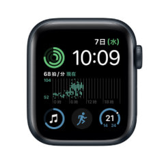 【バンド無し】【第2世代】Apple Watch SE 40mm GPSモデル MXE73J/A A2722【ミッドナイトアルミニウムケース】