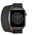 Apple Watch Hermes Series6 40mm GPS+Cellularモデル MJ3X3J/A A2375【スペースブラックステンレススチールケース/(黒)ヴォー・スウィフト・ドゥブルトゥールレザーストラップ】