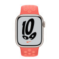 Apple Watch Nike Series7 41mm GPSモデル MKNK3J/A+ML853FE/A A2473【スターライトアルミニウムケース/マジックエンバー クリムゾンブリスNikeスポーツバンド】