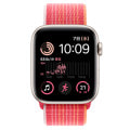 【第2世代】Apple Watch SE 44mm GPSモデル MNLA3J/A+MPLF3FE/A A2723【スターライトアルミニウムケース/(PRODUCT)REDスポーツループ】