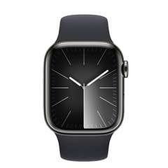 Apple Watch Series9 41mm GPS+Cellularモデル MRJ83J/A A2982【グラファイトステンレススチールケース/ミッドナイトスポーツバンド】