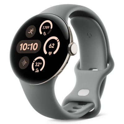 Google Pixel Watch3 41mm Wi-Fiモデル Polished Silverアルミケース 